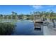Scenic lake view with wooden gazebo and dock at 1709 Onondaga Dr, Geneva, FL 32732