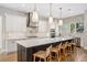 Modern kitchen featuring white cabinets, large island, and stainless steel appliances at 2041 Companero Ave, Orlando, FL 32804