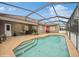 Spacious pool and patio with plenty of room for entertaining at 218 Hillcrest Dr, Davenport, FL 33897