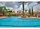Large community pool with plenty of space for swimming and relaxing at 1370 Tuscan Terrace # 2205, Davenport, FL 33896