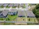 Aerial view of houses with backyard and community at 122 Blue Cypress Drive, Davenport, FL 33837
