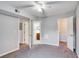 Bright bedroom with ceiling fan and carpet flooring at 320 Black Oak Ct # 107, Altamonte Springs, FL 32701