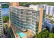 Luxury high-rise building with pool and lake views at 322 E Central Blvd # 710, Orlando, FL 32801