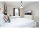 Two twin beds in a bedroom with a New York City mural and TV at 1568 Plunker Dr, Davenport, FL 33896