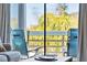 Living room with sliding doors to balcony and ocean view at 4407 Sea Mist Ct # 267, New Smyrna Beach, FL 32169
