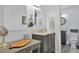 Clean bathroom with modern vanity, and a separate toilet area at 4407 Sea Mist Ct # 267, New Smyrna Beach, FL 32169