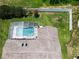 Aerial view showcasing home, pool, and fenced backyard at 1029 Via Bianca Dr, Davenport, FL 33896