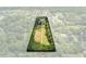 Aerial view of a long rectangular lot surrounded by lush green trees and houses at 424 E Welch Rd, Apopka, FL 32712