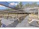 Extensive shade house with many raised plant beds at 424 E Welch Rd, Apopka, FL 32712