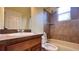 Clean bathroom with tub shower combo at 3060 Rambler Ave, Saint Cloud, FL 34772