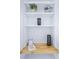 Organized pantry with wood countertop and shelving at 19906 Eldorado Dr, Eustis, FL 32736