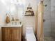 Clean bathroom with single vanity, toilet and shower at 342 Maple Dr, Longwood, FL 32750