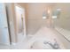 Main bathroom with a toilet, double vanity, and shower at 1195 Greenley Ave, Groveland, FL 34736