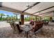 Covered patio area with comfortable seating near the pool at 1282 Zeek Ridge St, Clermont, FL 34715