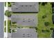 Overhead view of a home and its surrounding yard in a residential area at 1282 Zeek Ridge St, Clermont, FL 34715
