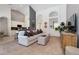 Open living room concept with kitchen view at 4036 Oakrise Loop, Davenport, FL 33837
