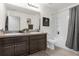 Bathroom with a tub and double vanity at 3387 Beaute Dr, Kissimmee, FL 34746