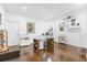 Home office with built in shelving and hardwood floors at 8629 Saint Marino Blvd, Orlando, FL 32836