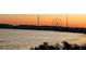 Stunning sunset over lake with Ferris wheel in the distance at 8629 Saint Marino Blvd, Orlando, FL 32836