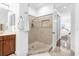 Spa-like bathroom with a large walk-in shower at 8629 Saint Marino Blvd, Orlando, FL 32836