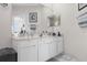 Clean bathroom with double vanity and updated fixtures at 8629 Saint Marino Blvd, Orlando, FL 32836