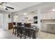 Modern kitchen with island and stainless steel appliances at 1149 Shady Cove E Rd, Haines City, FL 33844