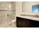 Bathroom boasts double vanity and large walk-in shower at 6952 Sw 152Nd St, Ocala, FL 34473