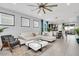 Open living space with a sectional sofa and stylish coffee table at 1870 Summer Dr, Davenport, FL 33897