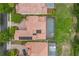 Aerial view of homes, pool, and landscaping at 334 Chadwick Dr, Davenport, FL 33837