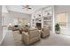 Spacious living room featuring built-in shelving and comfortable seating at 334 Chadwick Dr, Davenport, FL 33837