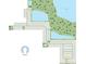 Community overview showing home sites near a lake and amenities center at 1725 Forest Run Ln, Auburndale, FL 33823