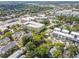 Aerial view of townhouses and surrounding cityscape, offering a sense of urban living at 31 W Harding St, Orlando, FL 32806