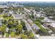 Aerial view of townhouses nestled in a vibrant urban neighborhood at 31 W Harding St, Orlando, FL 32806