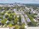 Aerial perspective of townhouses near the city skyline at 31 W Harding St, Orlando, FL 32806