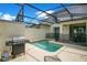 Private pool and patio with grill and outdoor furniture at 1552 Plunker Dr, Davenport, FL 33896