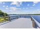 Large dock with scenic lake views and wooden railings at 7220 Grace Rd, Orlando, FL 32819