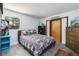 Bedroom with double bed and wood dresser at 3355 Scarlet Dr, Sanford, FL 32773