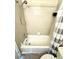 Bathroom with shower/tub combo and gray tile flooring at 1059 S Hiawassee Rd # 1824, Orlando, FL 32835