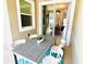Outdoor patio with table and chairs at 962 Splash Shot Pl, Davenport, FL 33896