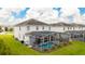 House back view with private pool and screened enclosure at 8903 Stinger Dr, Davenport, FL 33896