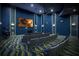 Community theater with comfortable seating and large screen at 8903 Stinger Dr, Davenport, FL 33896