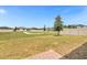 Private backyard with grassy area and patio at 531 Tortugas St, Haines City, FL 33844