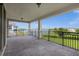 Spacious balcony overlooking a lake with a stunning view at 13839 Larkton Ln, Orlando, FL 32832