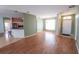 Spacious living room with hardwood floors and open concept design at 4028 Navigator Way, Kissimmee, FL 34746