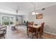 Casual dining area adjacent to the living room, ideal for everyday meals at 335 N Causeway # B010, New Smyrna Beach, FL 32169