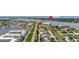 Aerial view showcasing home's location near the water and Flagler Ave at 335 N Causeway # B010, New Smyrna Beach, FL 32169