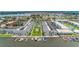 Aerial view of the community near the water at 335 N Causeway # B010, New Smyrna Beach, FL 32169