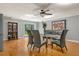 Spacious dining area with hardwood floors, and access to backyard at 9525 Mcnorton Rd, Altamonte Springs, FL 32714