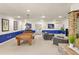 Spacious game room with pool table and fireplace at 9525 Mcnorton Rd, Altamonte Springs, FL 32714