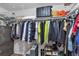 Well-organized walk-in closet with ample shelving and hanging space at 551 Cidermill Pl, Lake Mary, FL 32746